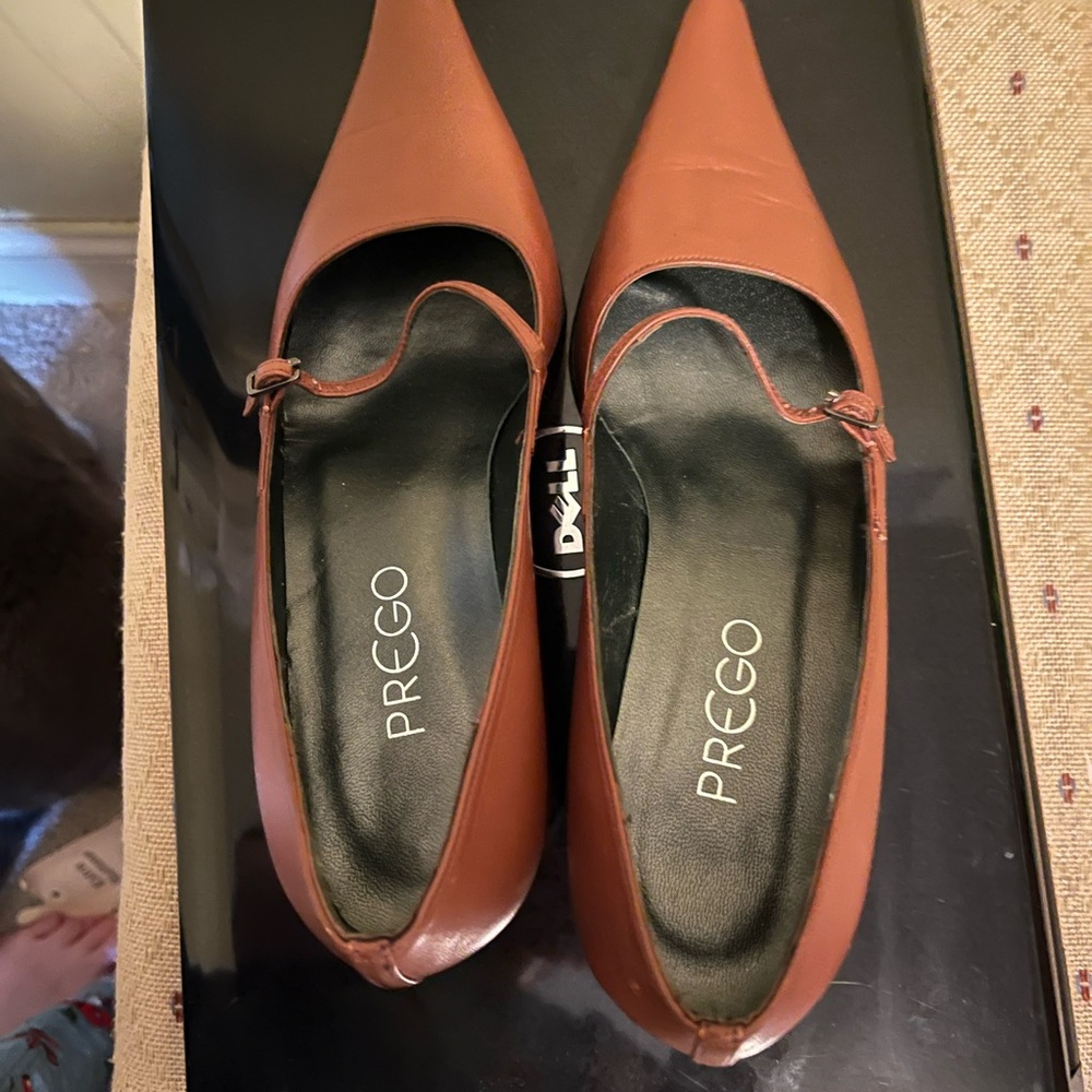 New PREGO Leather Upper and sole Shoes. Made in Spain